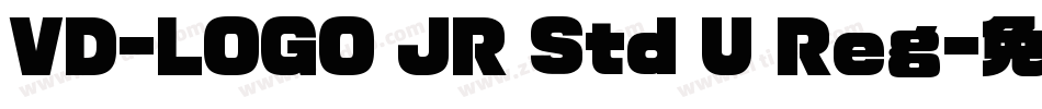 VD-LOGO JR Std U Reg字体转换